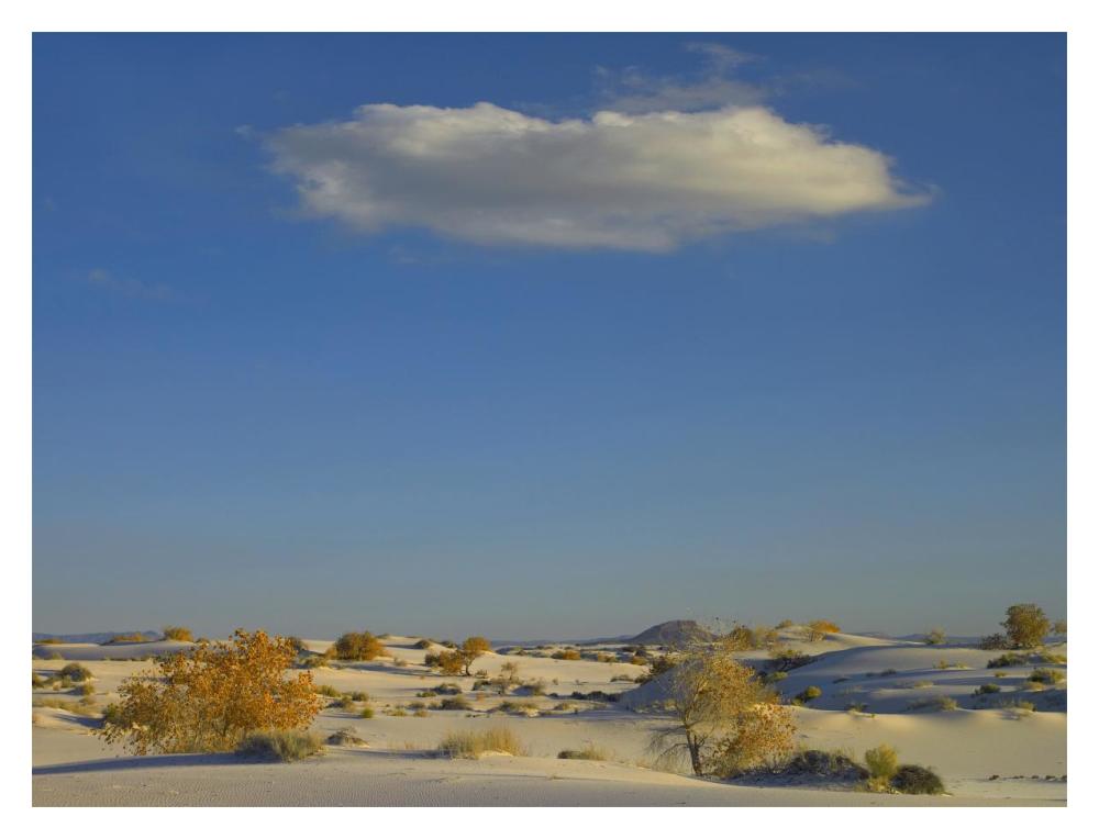 Cloud Over White Sands National Monument, Chihuahuan Desert, New Mexico-Paper Art-18X14