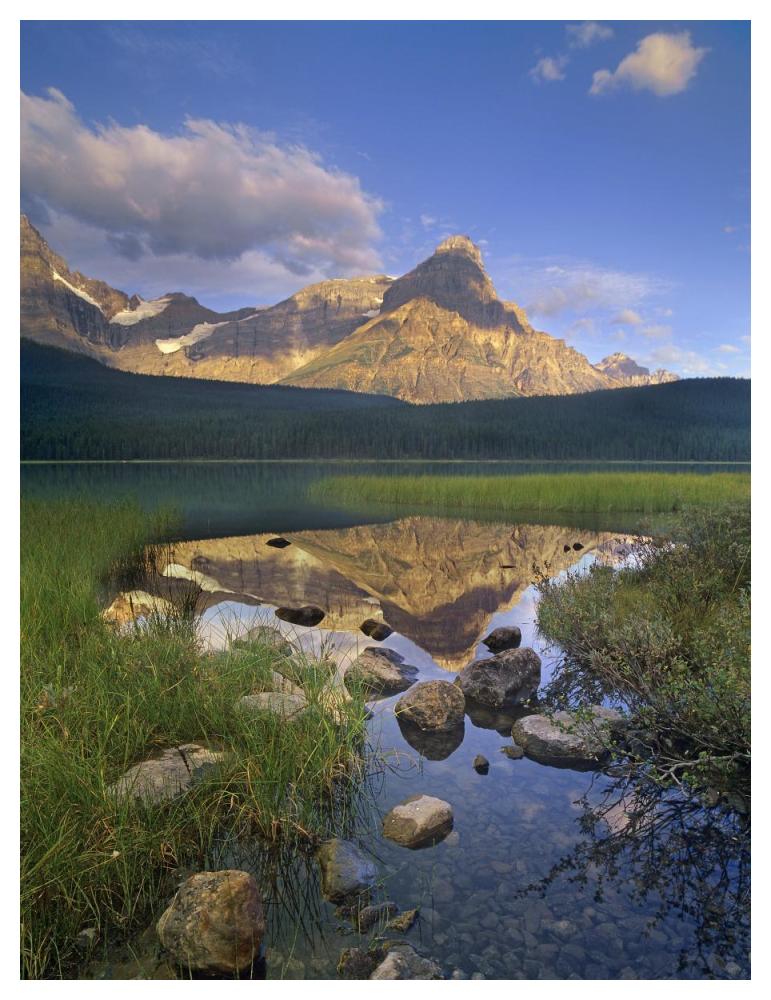 Mount Chephren And Waterfowl Lake, Banff National Park, Alberta, Canada-Paper Art-38X50