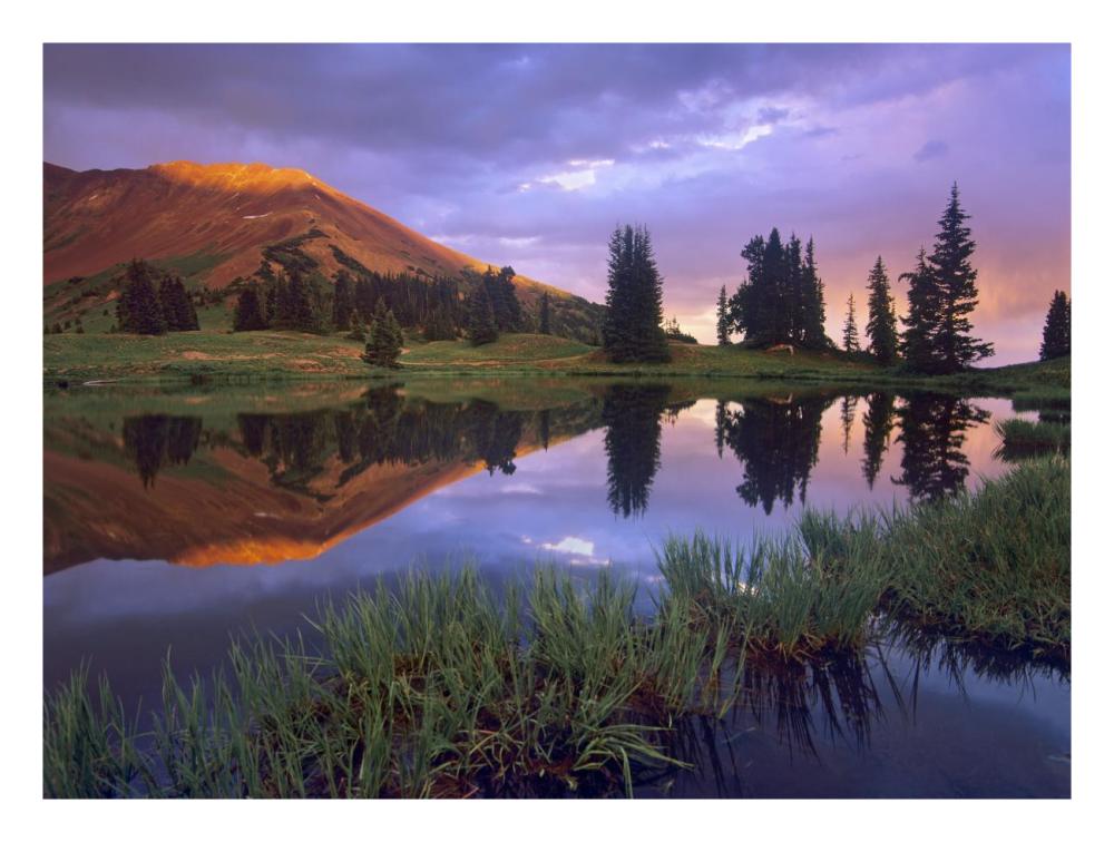 Mount Baldy At Sunset Reflected In Lake Along Paradise Divide, Colorado-Paper Art-26X20
