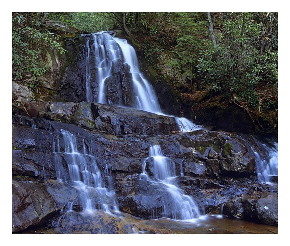 Waterfall, Laurel Creek, Great Smoky Mountains National Park, Tennessee-Paper Art-24X20.26