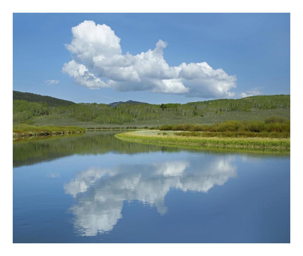 Cumulus Clouds Over Green River, Bridger-Teton National Forest, Wyoming-Paper Art-24X20.26