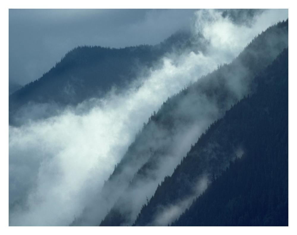 Mist Rising In The Cascade Mountains Near Hope, British Columbia, Canada-Paper Art-18X14