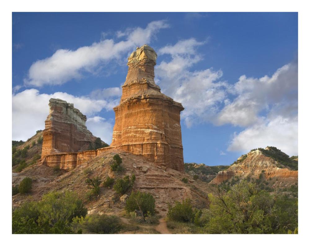 Rock Formation Called The Lighthouse, Palo Duro Canyon State Park, Texas-Paper Art-26X20