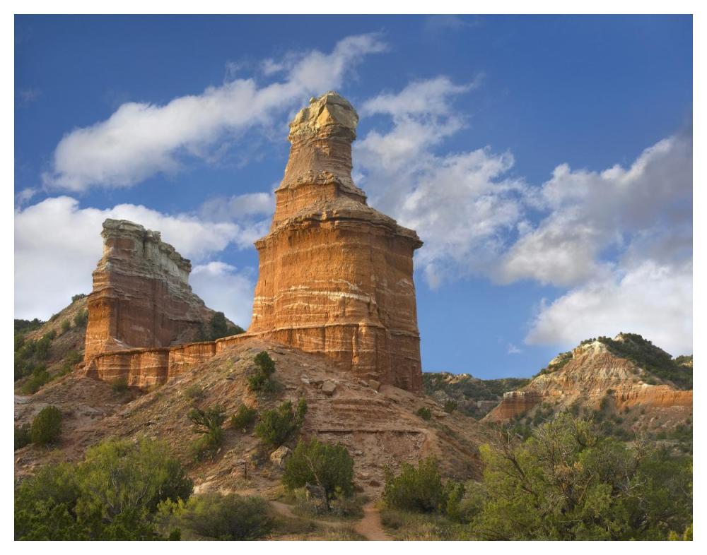 Rock Formation Called The Lighthouse, Palo Duro Canyon State Park, Texas-Paper Art-50X38