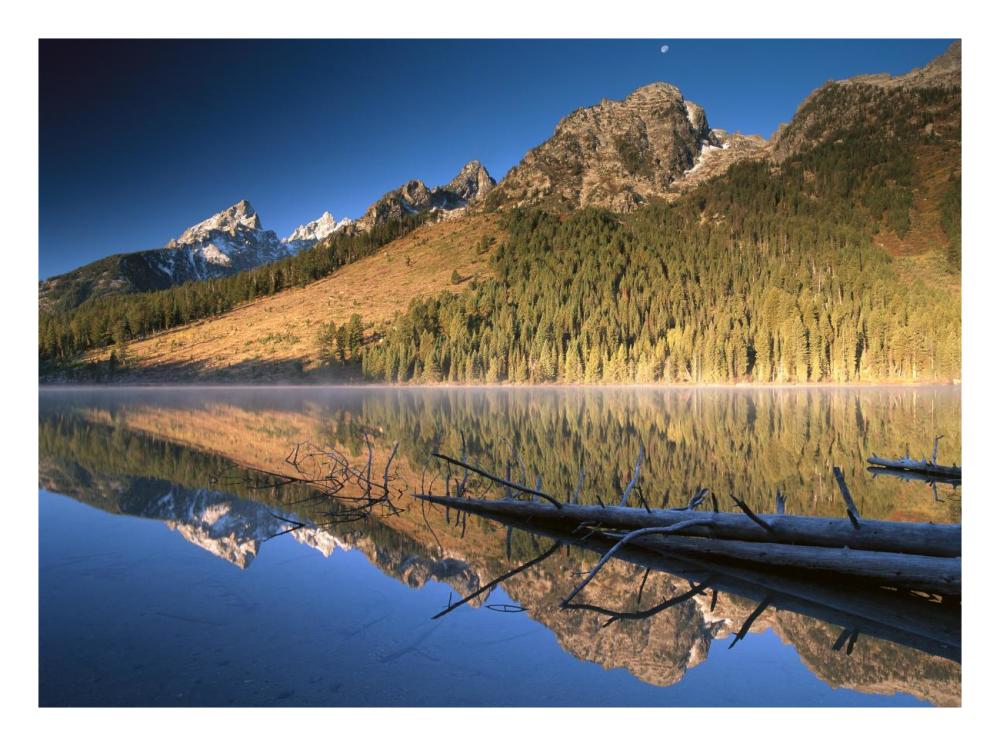 Teton Range Reflecting In String Lake, Grand Teton National Park, Wyoming-Paper Art-26X20