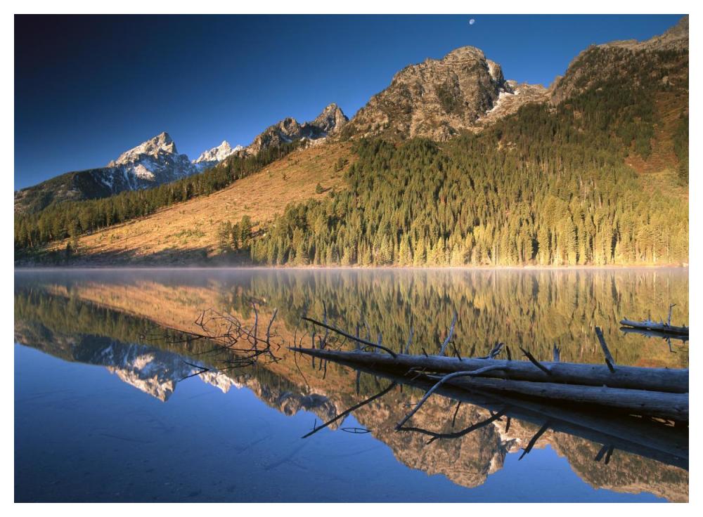 Teton Range Reflecting In String Lake, Grand Teton National Park, Wyoming-Paper Art-50X38