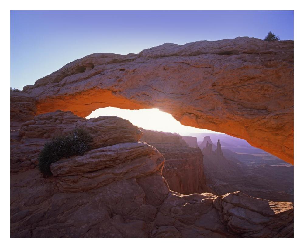 Mesa Arch At Sunset From Mesa Arch Trail, Canyonlands National Park, Utah-Paper Art-30X24