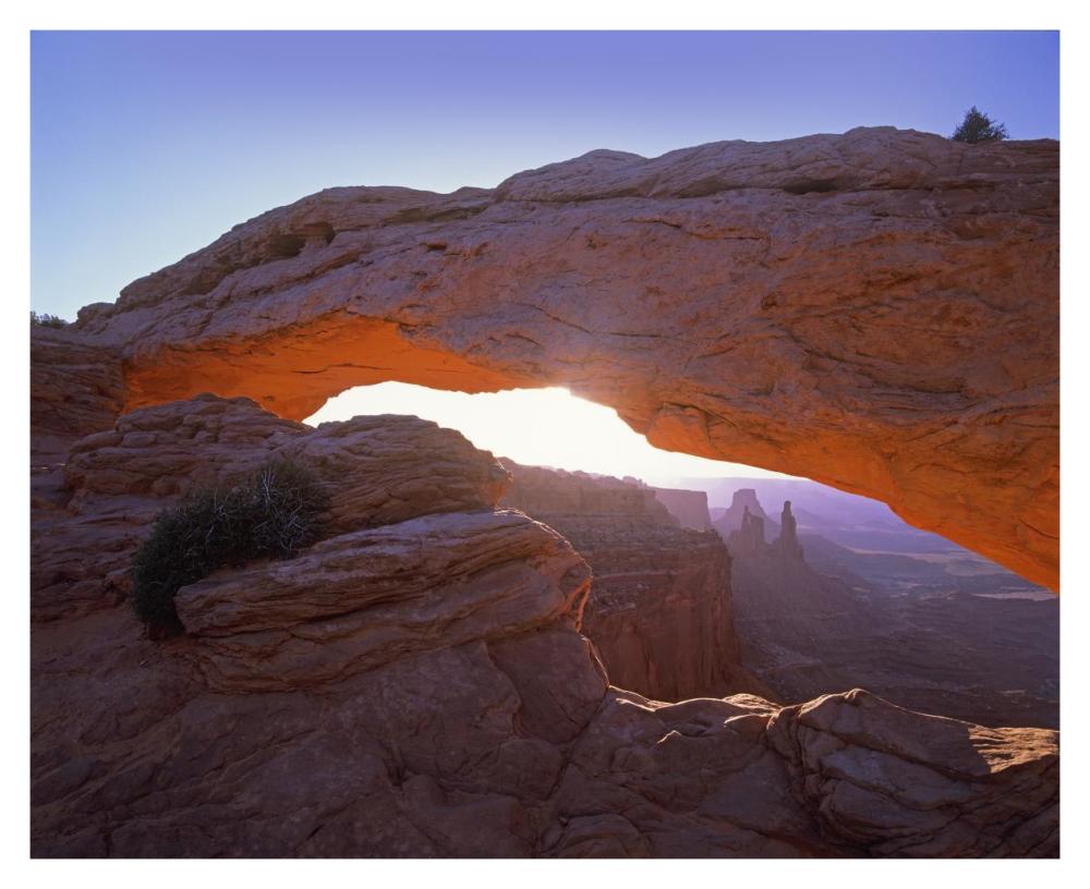Mesa Arch At Sunset From Mesa Arch Trail, Canyonlands National Park, Utah-Paper Art-37X30