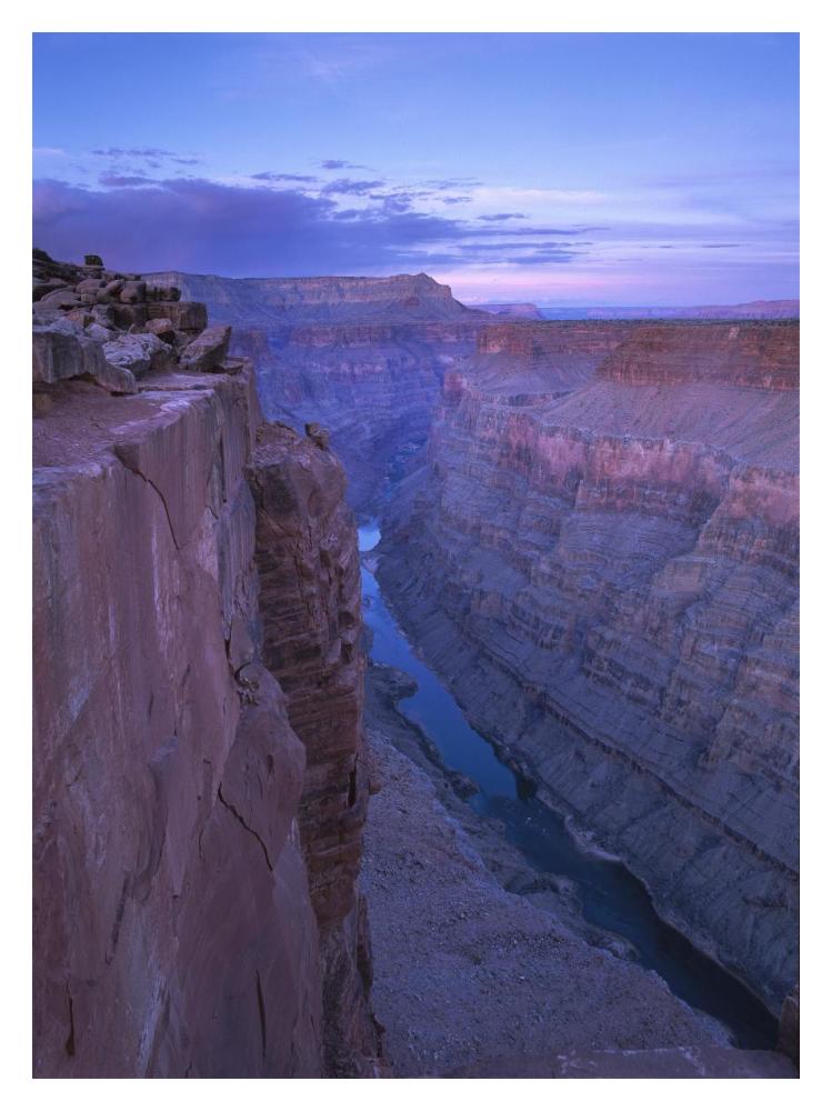 Colorado River From Toroweap Overlook, Grand Canyon National Park, Arizona-Paper Art-14X18