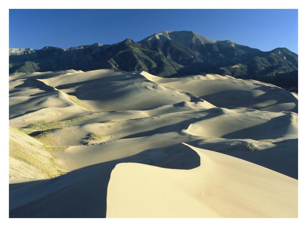 Sangre De Cristo Mountains At Great Sand Dunes National Monument, Colorado-Paper Art-18X14