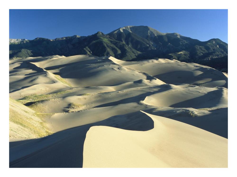 Sangre De Cristo Mountains At Great Sand Dunes National Monument, Colorado-Paper Art-26X20