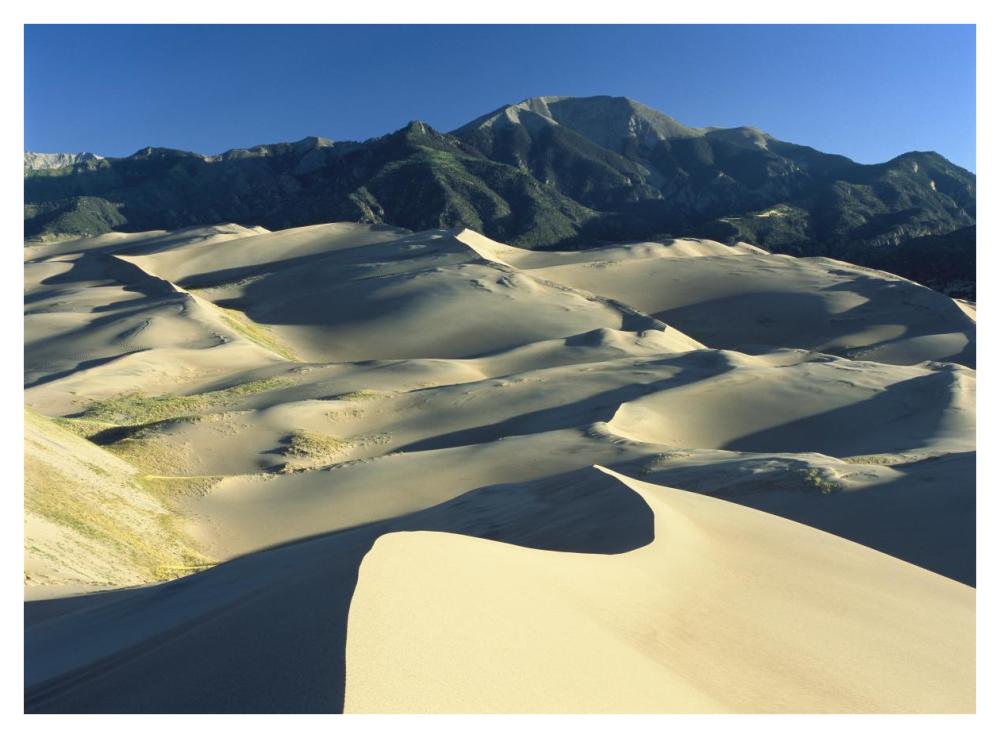 Sangre De Cristo Mountains At Great Sand Dunes National Monument, Colorado-Paper Art-42X32
