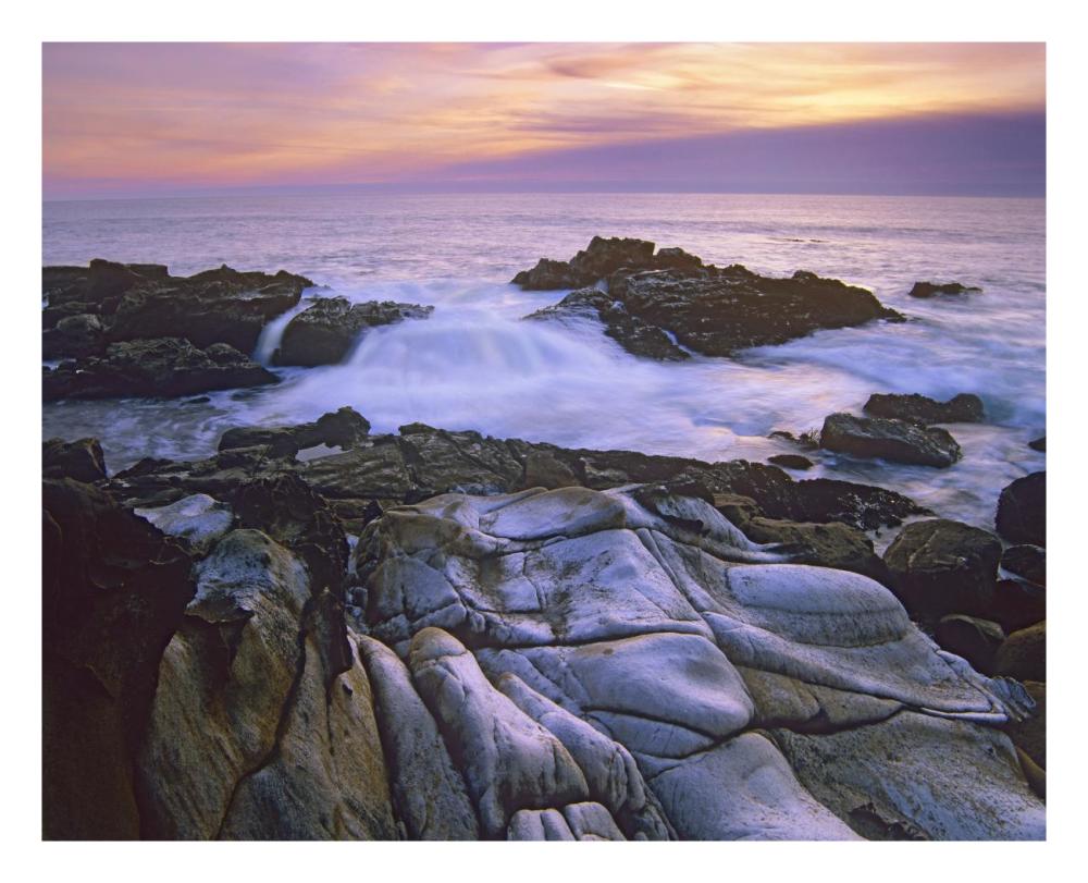 Wave Hiting Coastal Rocks, Gerstle Cove, Salt Point State Park, California-Paper Art-26X22