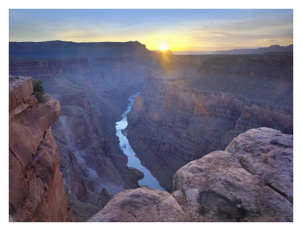 Sunrise As Seen From Toroweap Overlook, Grand Canyon National Park, Arizona-Paper Art-18X14