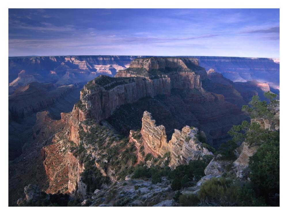 Wotans Throne From Cape Royal, North Rim, Grand Canyon National Park, Arizona-Paper Art-18X14