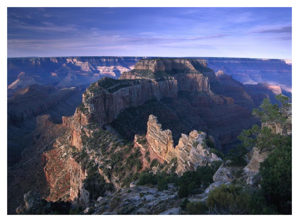 Wotans Throne From Cape Royal, North Rim, Grand Canyon National Park, Arizona-Paper Art-42X32