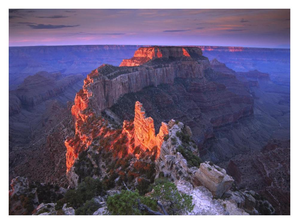 Wotans Throne At Sunrise From Cape Royal, Grand Canyon National Park, Arizona-Paper Art-18X14