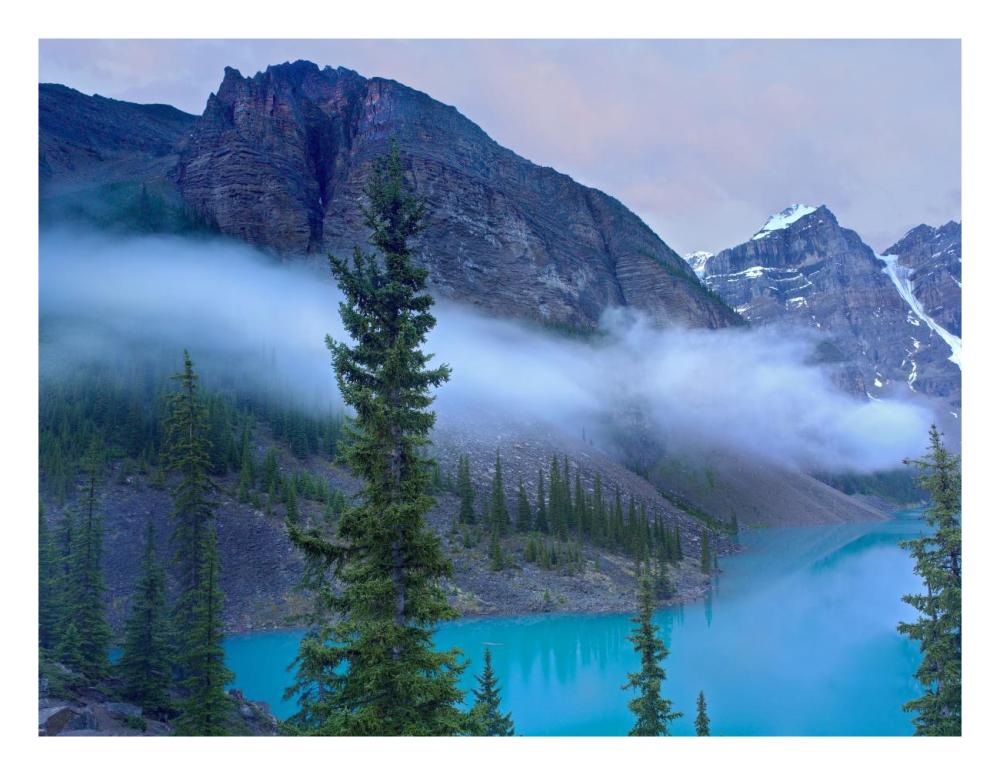 Moraine Lake In The Valley Of Ten Peaks, Banff National Park, Alberta, Canada-Paper Art-26X20