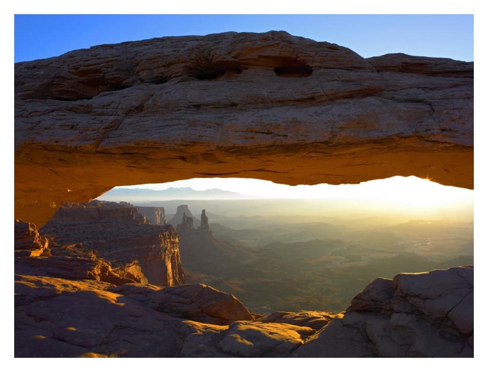 Mesa Arch At Sunset From The Mesa Arch Trail, Canyonlands National Park, Utah-Paper Art-18X14