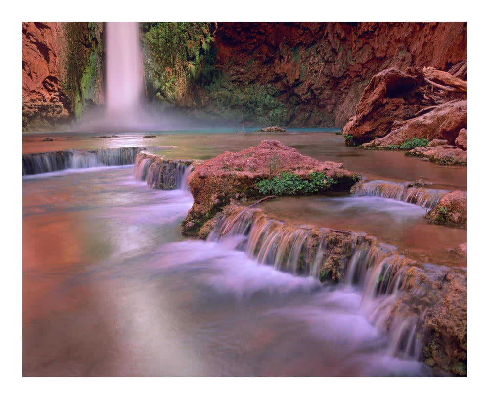 Mooney Falls Cascading Into Havasu Creek, Grand Canyon National Park, Arizona-Paper Art-22X18