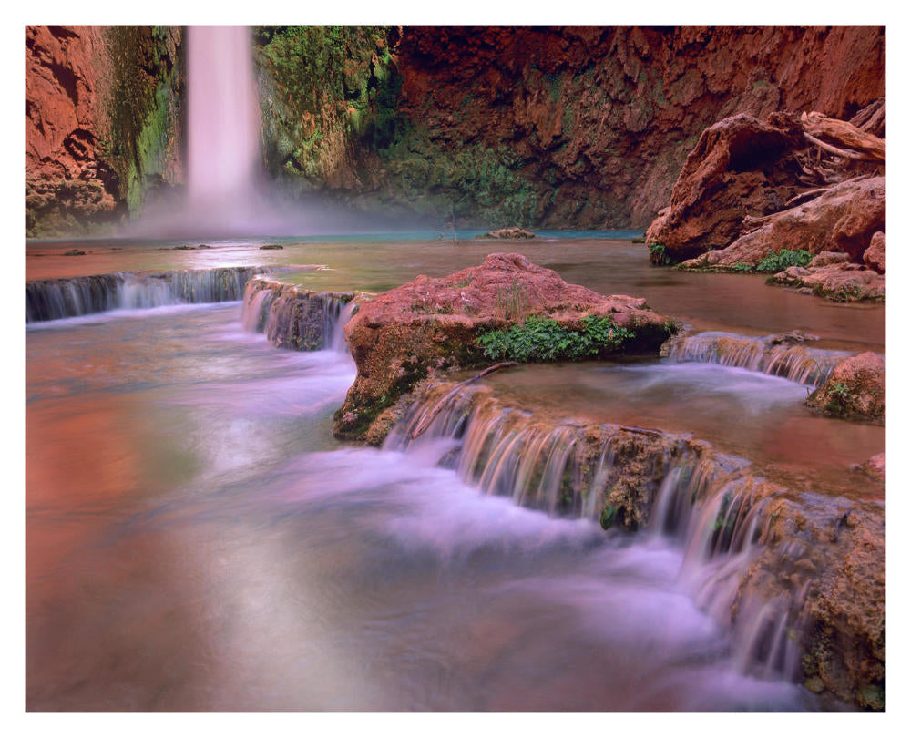 Mooney Falls Cascading Into Havasu Creek, Grand Canyon National Park, Arizona-Paper Art-37X30