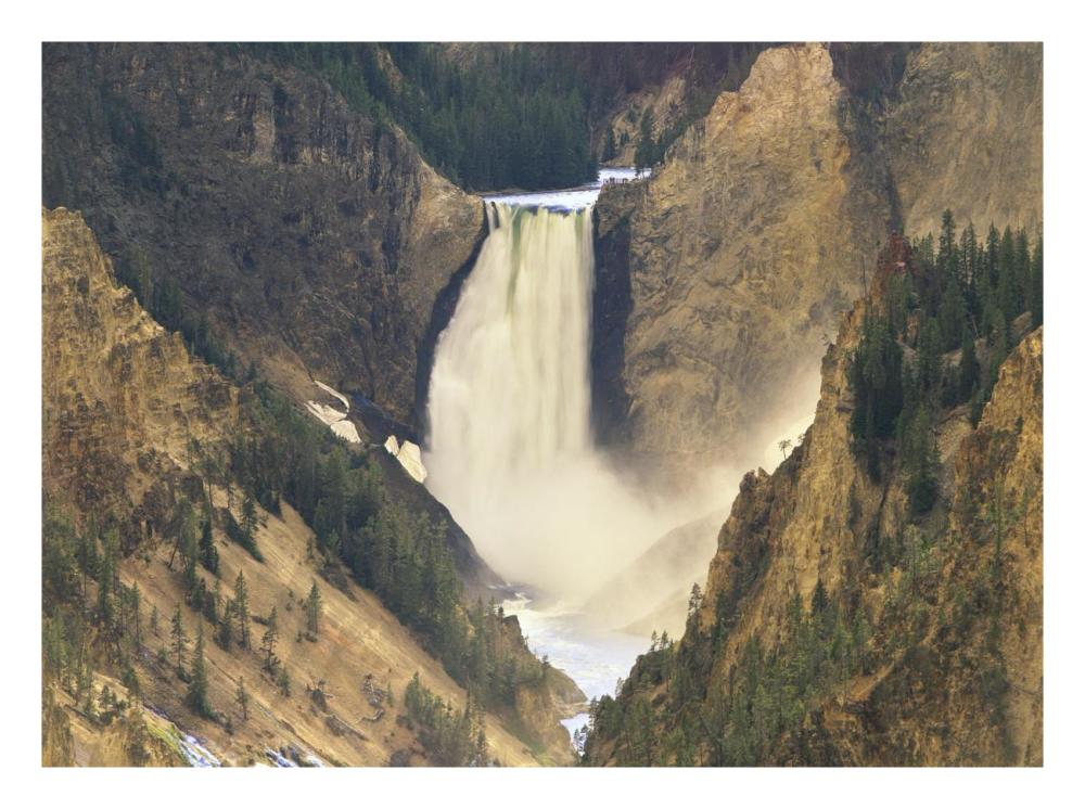 Lower Yellowstone Falls And Grand Canyon Of Yellowstone National Park, Wyoming-Paper Art-26X20