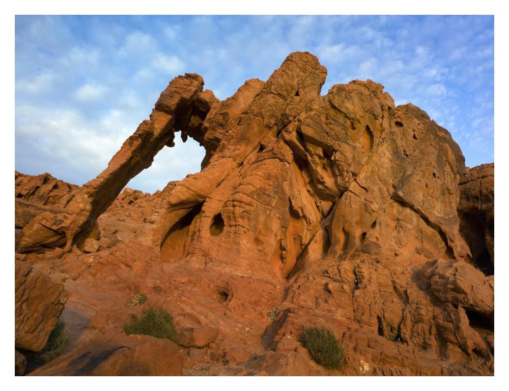 Elephant Rock, A Unique Sandstone Formation, Valley Of Fire State Park, Nevada-Paper Art-18X14