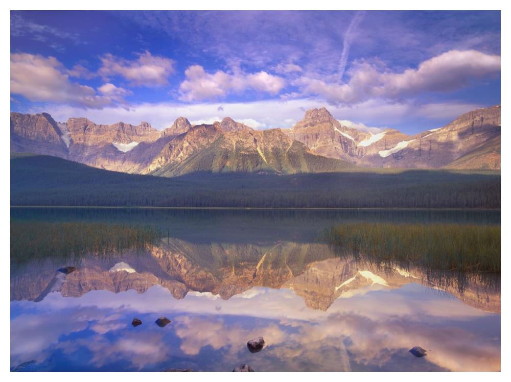 Mount Chephren Reflected In Waterfowl Lake, Banff National Park, Alberta, Canada-Paper Art-50X38