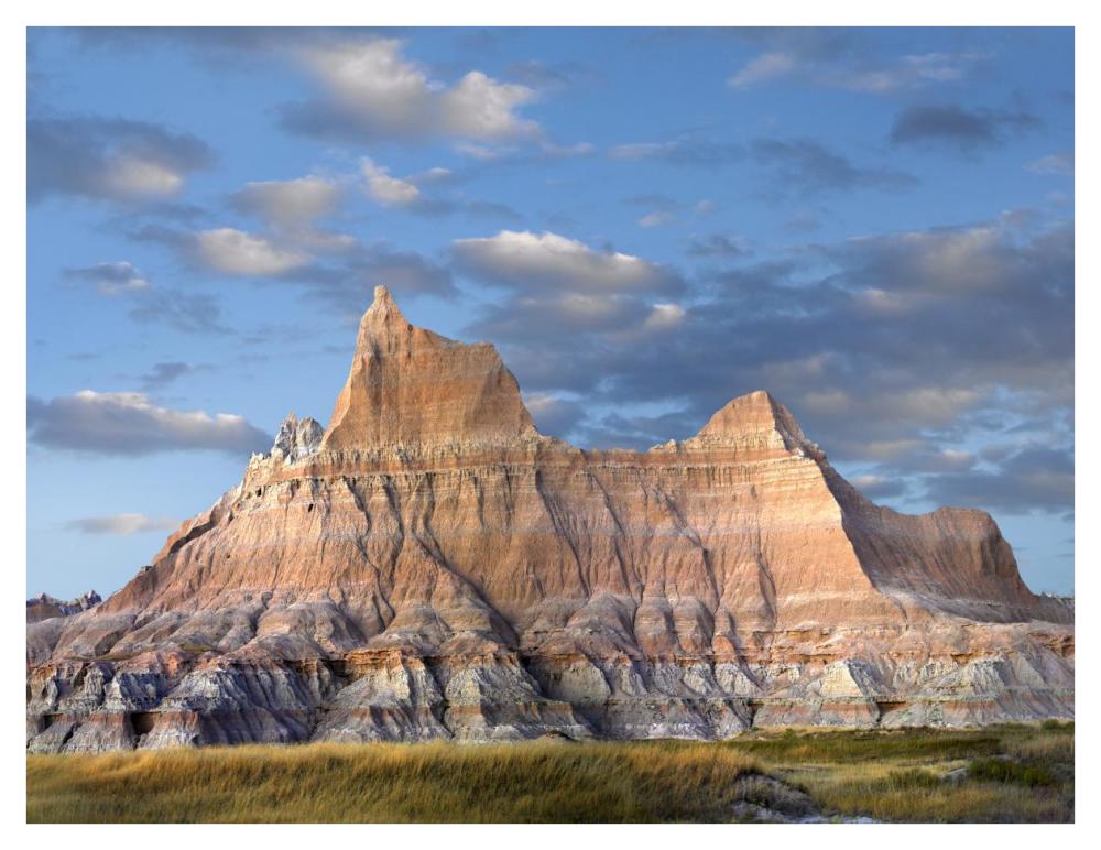 Sandstone Striations And Erosional Features, Badlands National Park, South Dakota-Paper Art-42X32