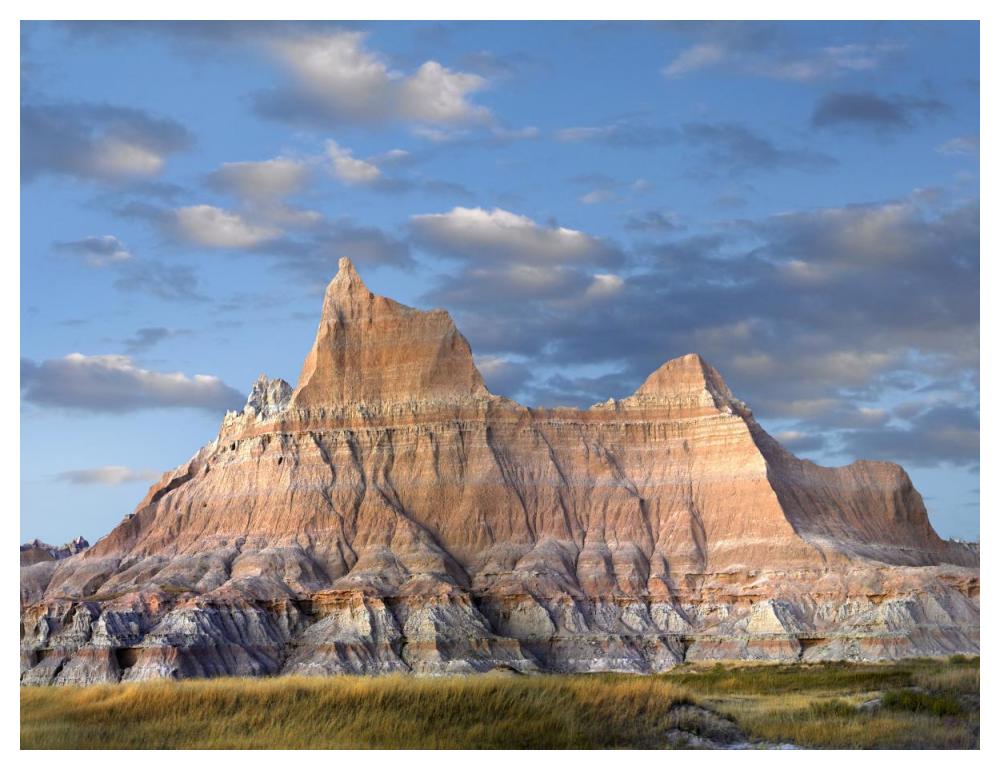 Sandstone Striations And Erosional Features, Badlands National Park, South Dakota-Paper Art-50X38