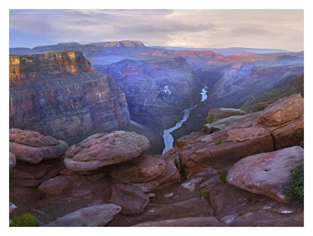 Toroweep Overlook View Of The Colorado River, Grand Canyon National Park, Arizona-Paper Art-18X14