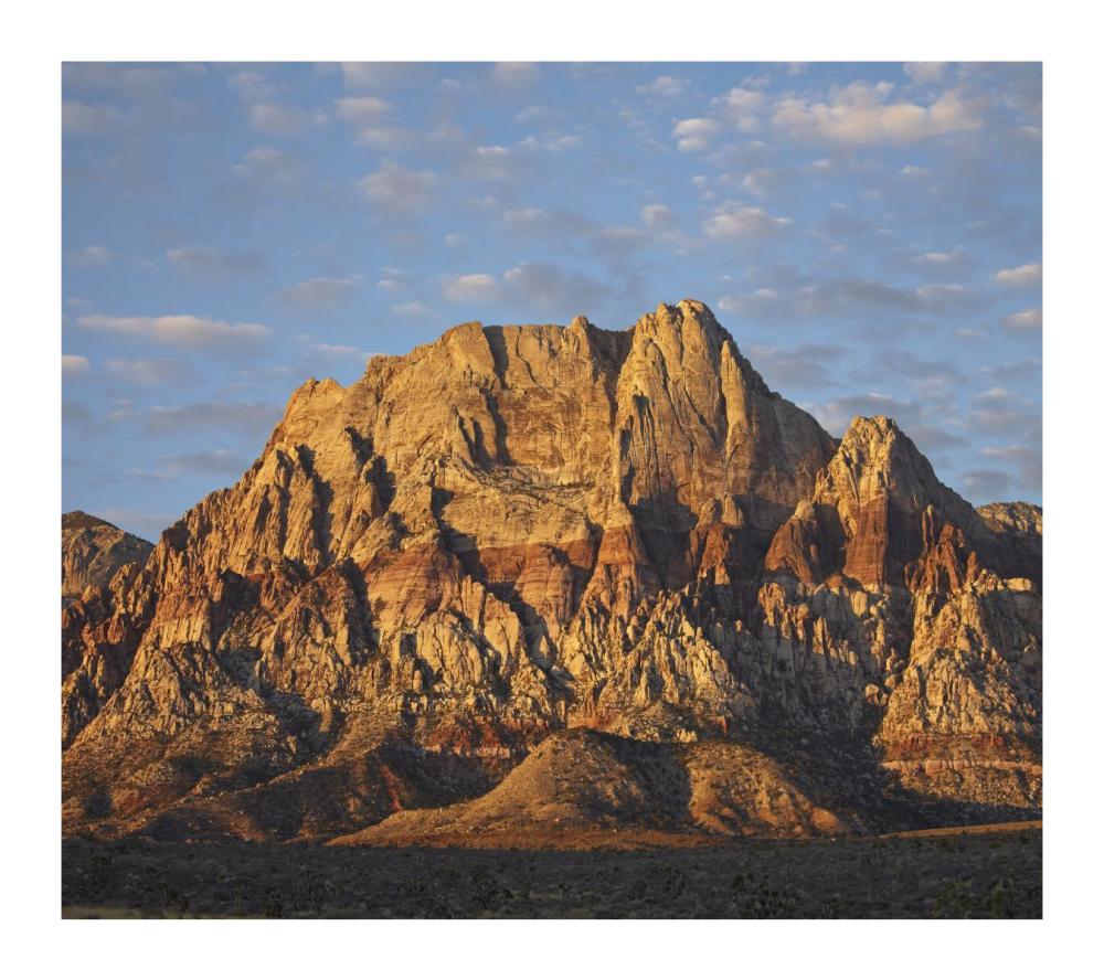 Spring Mountains, Red Rock Canyon National Conservation Area Near Las Vegas, Nevada-Paper Art-18X16.08