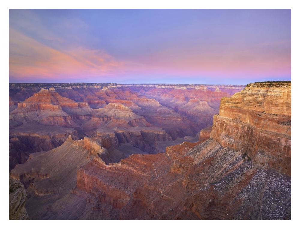 Grand Canyon As Seen From Mohave Point At Sunset, Grand Canyon National Park, Arizona-Paper Art-18X14