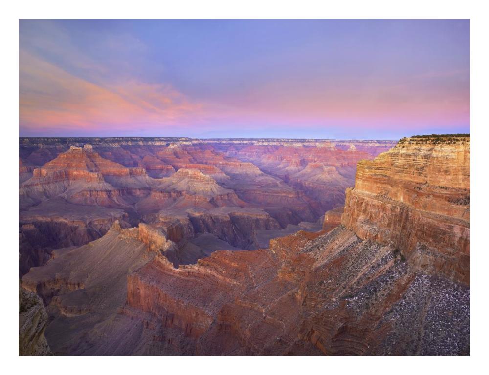 Grand Canyon As Seen From Mohave Point At Sunset, Grand Canyon National Park, Arizona-Paper Art-26X20