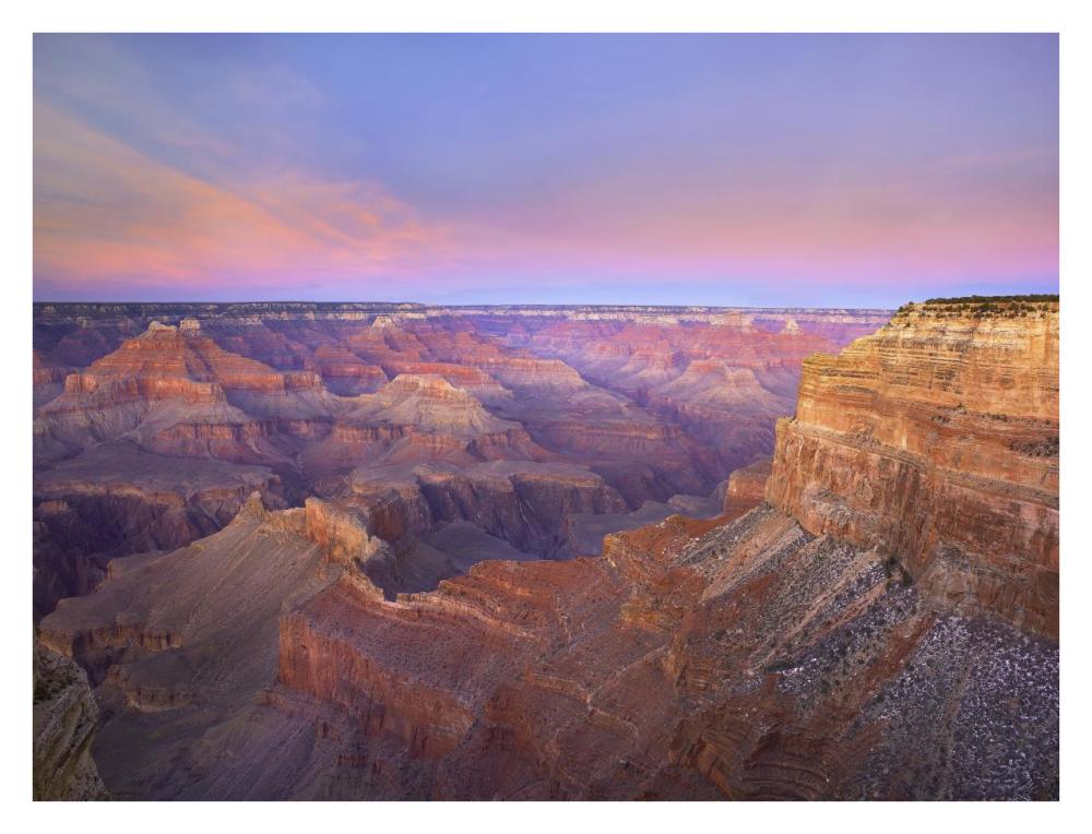 Grand Canyon As Seen From Mohave Point At Sunset, Grand Canyon National Park, Arizona-Paper Art-34X26