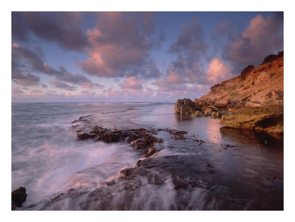 Dawn From The Base Of Makewehi Cliffs Near Shipwreck Beach, Keoneloa Bay, Kauai, Hawaii-Paper Art-26X20