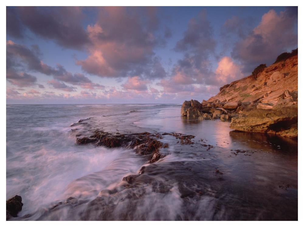 Dawn From The Base Of Makewehi Cliffs Near Shipwreck Beach, Keoneloa Bay, Kauai, Hawaii-Paper Art-50X38