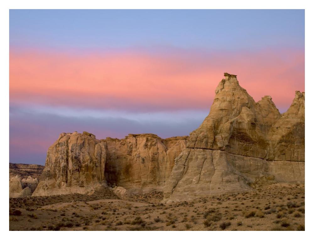 Sandstone Formations In Kaiparowits Plateau, Grand Staircase, Escalante National Monument, Utah-Paper Art-18X14