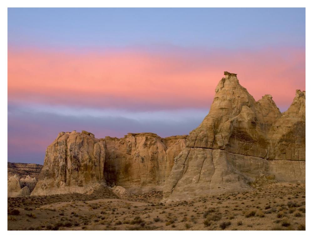 Sandstone Formations In Kaiparowits Plateau, Grand Staircase, Escalante National Monument, Utah-Paper Art-42X32