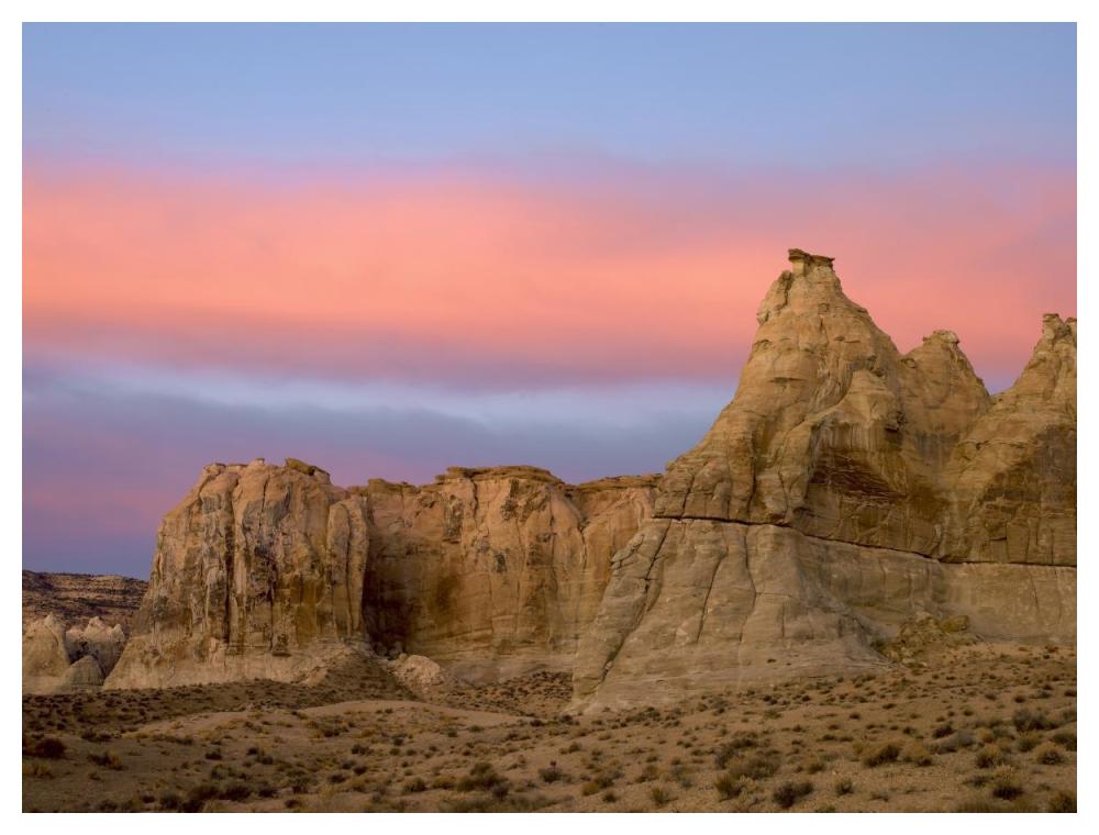 Sandstone Formations In Kaiparowits Plateau, Grand Staircase, Escalante National Monument, Utah-Paper Art-50X38