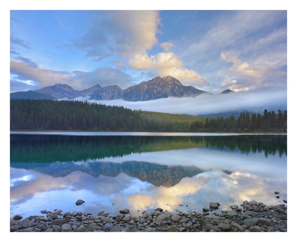 Pyramid Mountain And Boreal Forest Reflected In Patricia Lake, Jasper National Park, Alberta, Canada-Paper Art-30X24