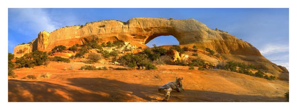 Wilson Arch With A Span Of 91 Feet And Height Of 46 Feet, Made Of Entrada Sandstone, Utah-Paper Art-38X14
