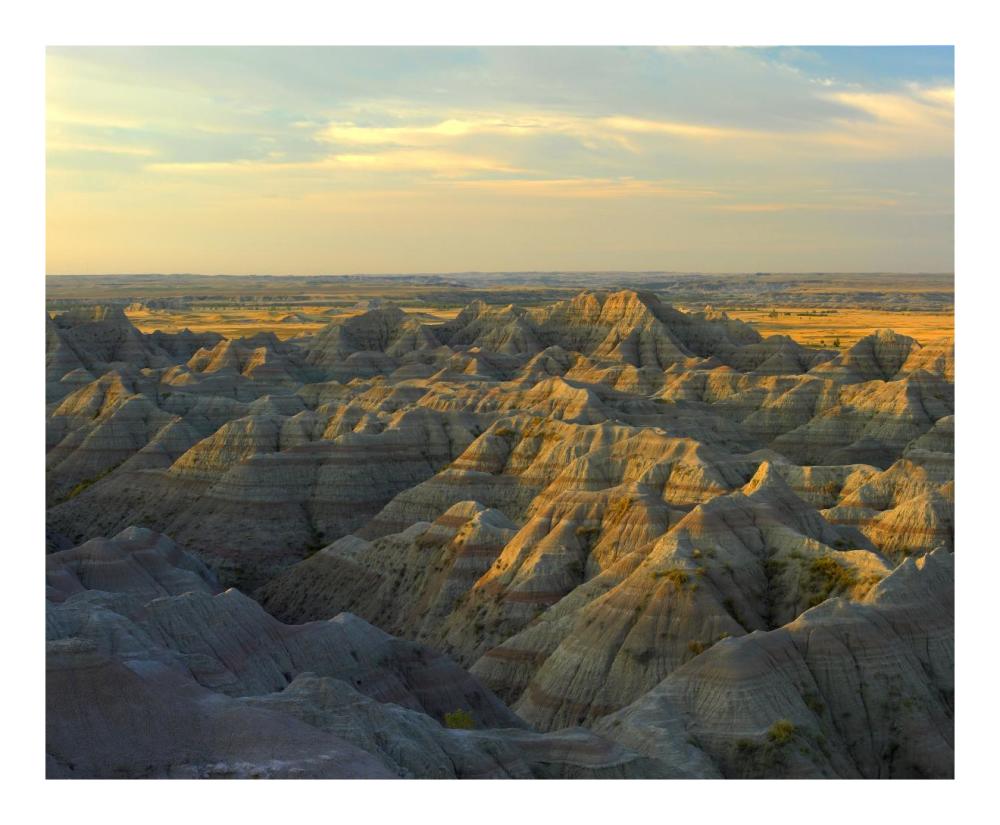 White River Overlook, Badlands National Park, South Dakota-Paper Art-22X18
