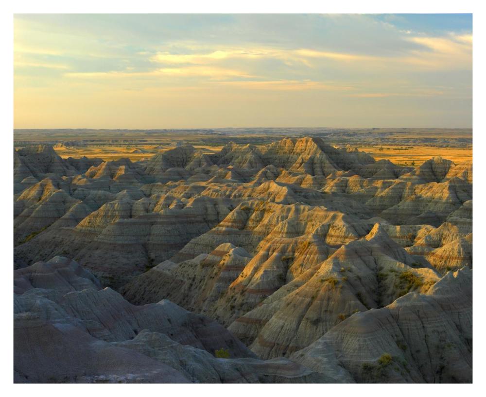 White River Overlook, Badlands National Park, South Dakota-Paper Art-37X30