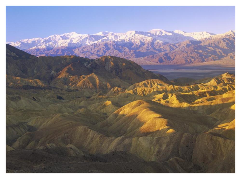 Looking At Panamint Range Over The Furnace Creek Playa From Zabriskie Point, Death Valley National Park, California-Paper Art-42