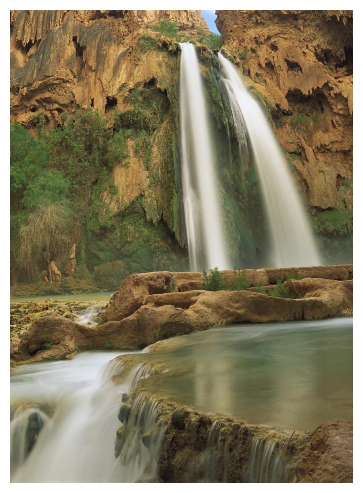 Havasu Creek, Lined With Cottonwood Trees, Havasu Falls, Grand Canyon, Arizona-Paper Art-38X50