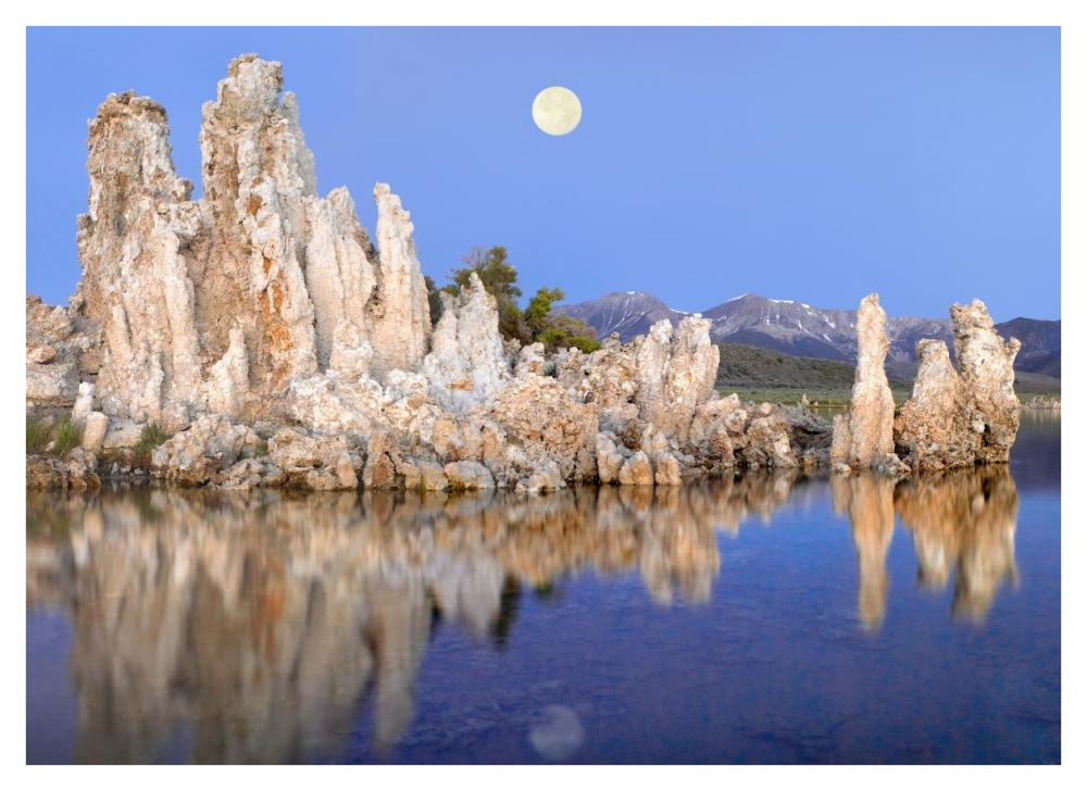 Full Moon Over Mono Lake, California-Paper Art-42X30.4