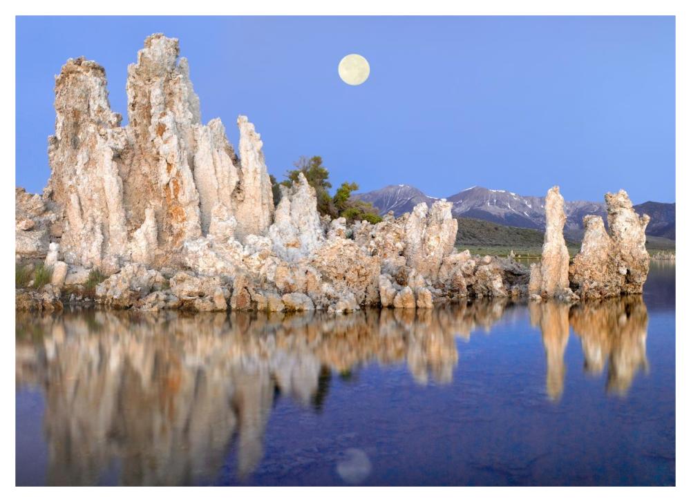 Full Moon Over Mono Lake, California-Paper Art-46X33.24