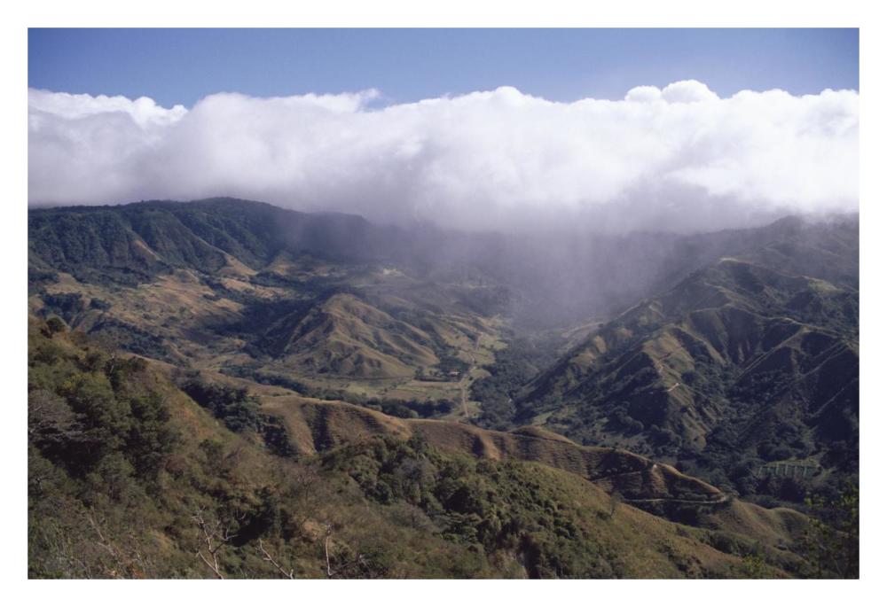 Deforested Hills, Monteverde Cloud Forest Reserve, Costa Rica-Paper Art-32X22