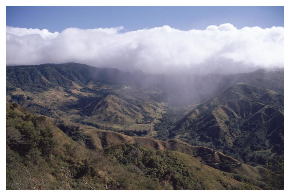 Deforested Hills, Monteverde Cloud Forest Reserve, Costa Rica-Paper Art-50X34